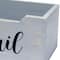 Elegant Designs Decorative Script Word Mail Organizer Box